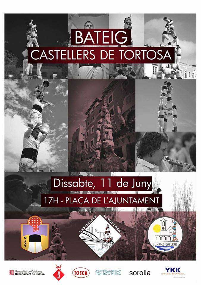 Cartell del bateig dels Castellers de Tortosa