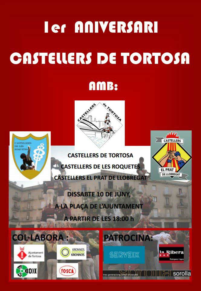 Primera Diada de l'Aniversari dels Castellers de Tortosa